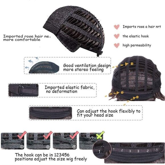 Middle Part Purple Wavy Wig - Picture 4 of 5